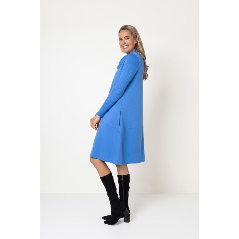 B Merino Cowl Neck Dress image number 7